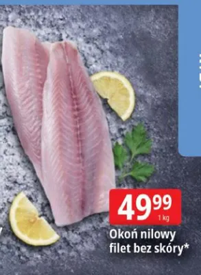 Okoń nilowy filet bez skóry promocja w Leclerc