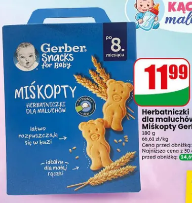 Herbatniczki dla maluchów Miśkopty Gerber promocja w Dino