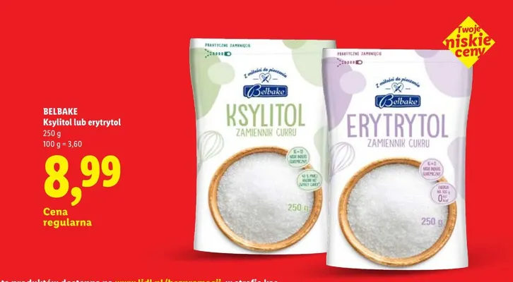 Erytrytol Belbake promocja w Lidl
