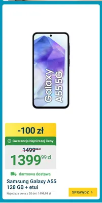 Smartfon Samsung Galaxy A55 128 Gb + etui promocja w ERLI