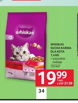 Sucha karma dla kota Whiskas promocja w Selgros