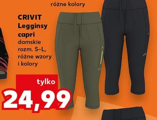 Legginsy capri damskie promocja w Kaufland