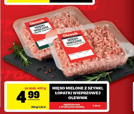 Mięso mielone z łopatki wieprzowej Olewnik promocja w Gram Market