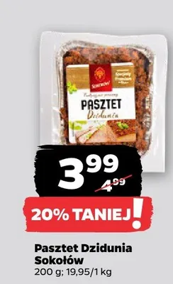 Pasztet Dzidunia Sokołów promocja w Netto