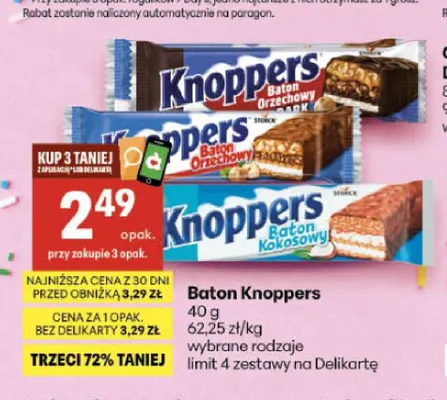 Baton Knoppers Kokosowy promocja w Delikatesy Centrum