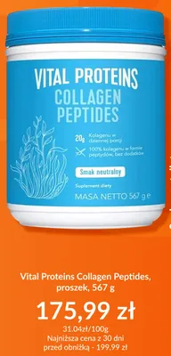 Proszek Vital Proteins Collagen Peptides 567g promocja w DOZ.PL