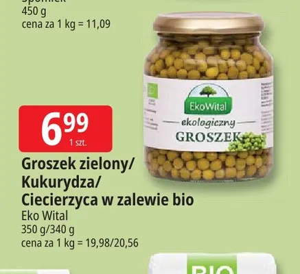 Kukurydza w zalewie bio Eko Wital promocja w Leclerc
