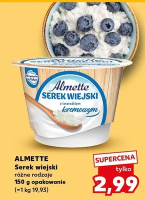 Serek wiejski różne rodzaje opakowanie promocja w Kaufland