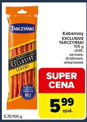 Kabanosy Exclusive chilli, serowe, drobiowe, wieprzowe promocja w Globi
