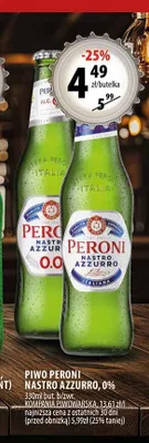 Piwo Peroni Nastro Azzurro promocja w Arhelan