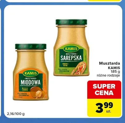 Musztarda miodowa Kamis promocja w Carrefour Express
