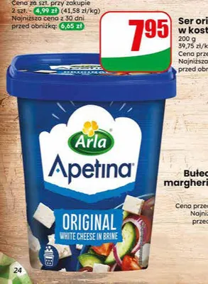 Ser original Apetina w kostkach promocja w Dino