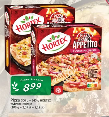 Pizza Grande Appetito z szynką i pieczarkami Hortex promocja w CEZAR Delikatesy