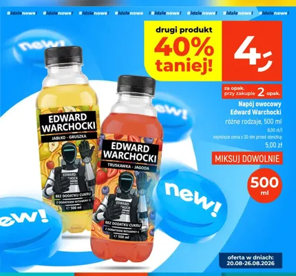 Napój owocowy Edward Warchocki Jabłko Gruszka promocja w Dealz