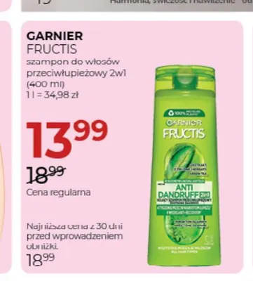 Szampon do włosów przeciwłupieżowy 2w1 Garnier Fructis promocja w Drogerie Jawa
