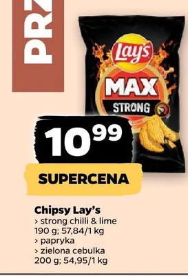 Chipsy Max strong chilli & lime promocja w Netto