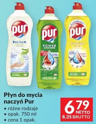Płyn do mycia naczyń Pur promocja w Makro