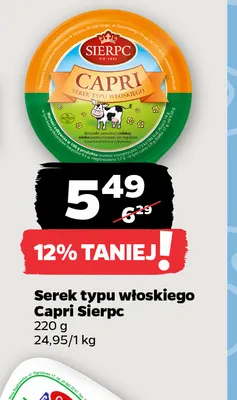 Serek typu włoskiego Capri Sierpc promocja w Netto