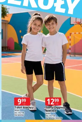 Szorty dziecięce Areto promocja w Leclerc