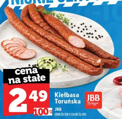 Kiełbasa Toruńska JBB promocja w TOPAZ