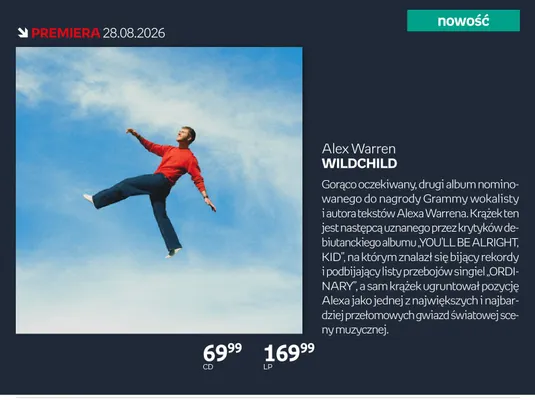 Płyta winylowa Alex Warren Wildchild promocja w Empik