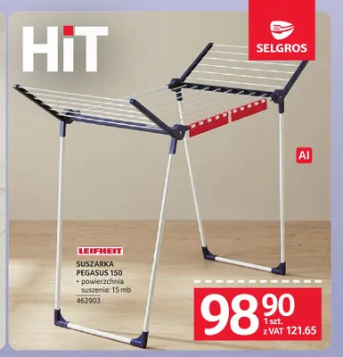 Suszarka Pegasus 150 Leifheit promocja w Selgros