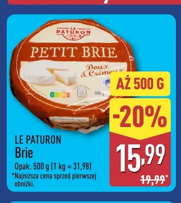 Ser brie Le Paturon promocja w Aldi