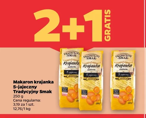 Makaron krajanka 5-jajeczny Tradycyjny Smak promocja w Netto