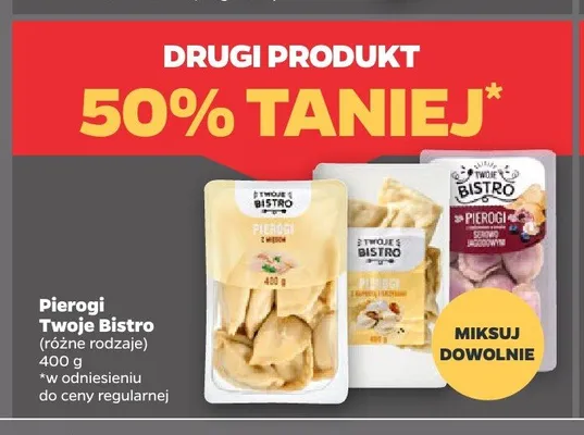 Pierogi serowo-jagodowe Twoje Bistro promocja w Netto