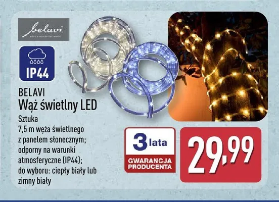 Wąż świetlny LED Belavi promocja w Aldi