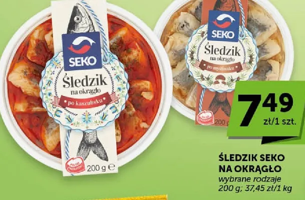 Śledzie śledź na okrągło promocja w Groszek