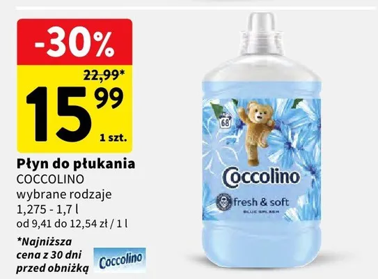 Płyn do płukania blue COMFORT promocja w Intermarche