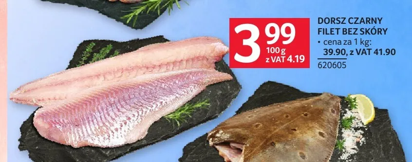 Dorsz czarny filet bez skóry promocja w Selgros
