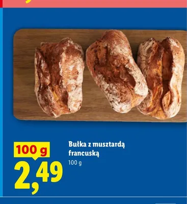 Bułka z musztardą francuską promocja w Lidl