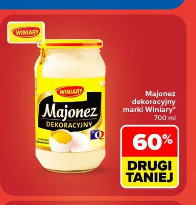Majonez dekoracyjny Winiary promocja w Carrefour Market