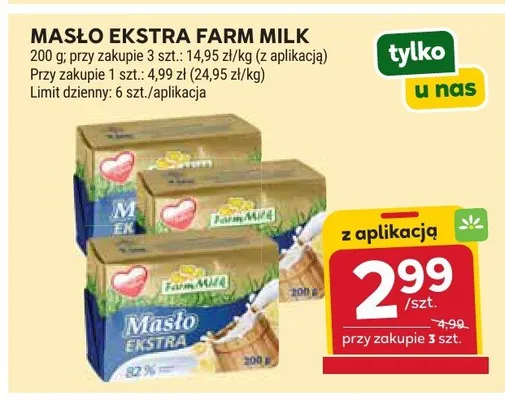 Masło ekstra promocja w Stokrotka