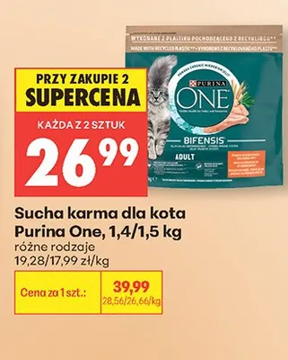 Sucha karma dla kota Purina One promocja w Biedronka