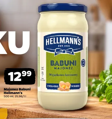 Majonez Babuni Hellmann's promocja w Netto