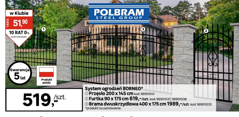Furtka Borneo Polbram promocja w Leroy Merlin