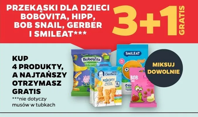 Przekąski dla dzieci promocja w Netto