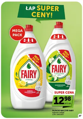 Płyn do naczyń Fairy Clean & Fresh jabłko promocja w ABC