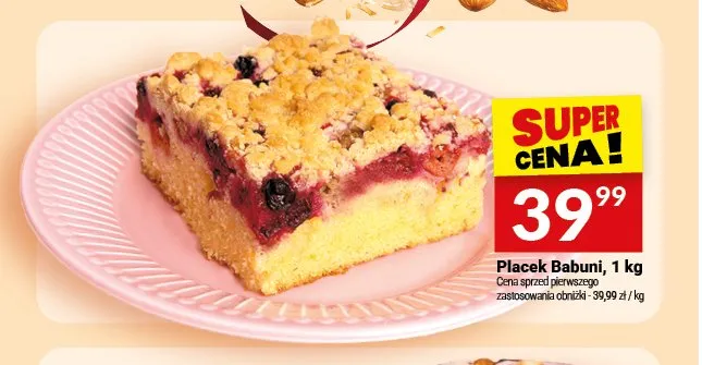 Ciasto Placek Babuni Białecki promocja w Twój Market
