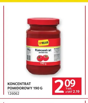 Koncentrat pomidorowy Topseller promocja w Selgros
