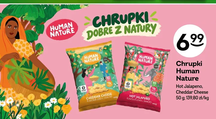 Chrupki Human Nature Hot Jalapeno promocja w Żabka