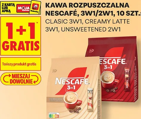 Kawa rozpuszczalna Nescafé Creamy Latte 3W1 promocja w Biedronka