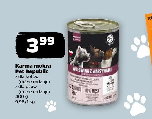Karma mokra dla kotów Pet Republic promocja w Netto