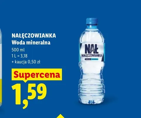 Woda mineralna Nałęczowianka promocja w Lidl