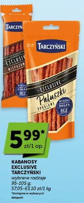 Kabanosy Exclusive Tarczyński drobiowe promocja w Euro Sklep