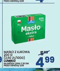 Masło z Łukowa 200 g Lumiko promocja w Wafelek