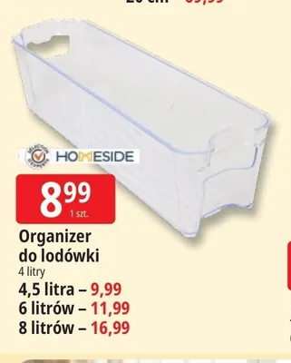 Organizer do lodówki 4,5 l Homeside promocja w Leclerc